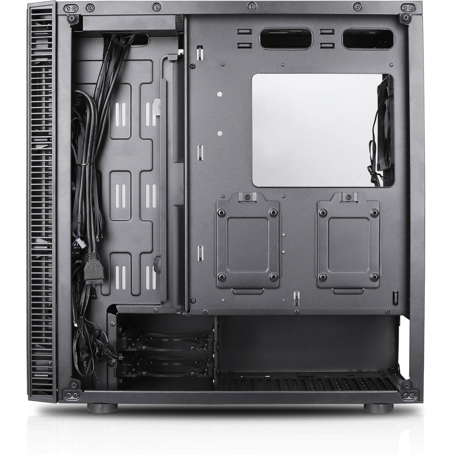 Cooltek Gehäuse VIER Midi Tower RGB Schwarz ATX/M-ATX/IT
