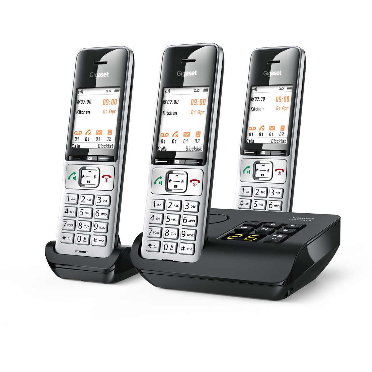 GIGASET COMFORT 500A trio silber / schwa