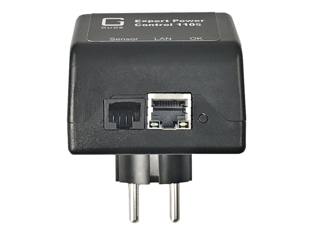 GUDE 11051 EPC NET IP-Fernschaltsteckdose, Schutzkontakt, Sensorport, Messung