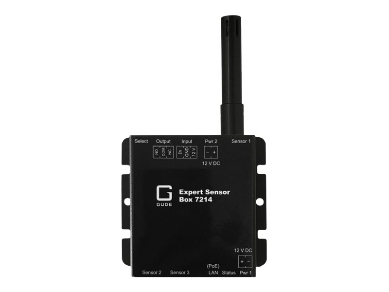 GUDE 721411 Expert LAN-Sensor fr Temperatur und I/O-Monitoring, PoE