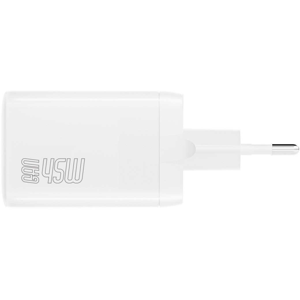 4smarts Charger PDPlug Dual 45W GaN 2xC white