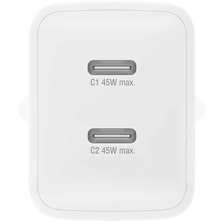 4smarts Charger PDPlug Dual 45W GaN 2xC white