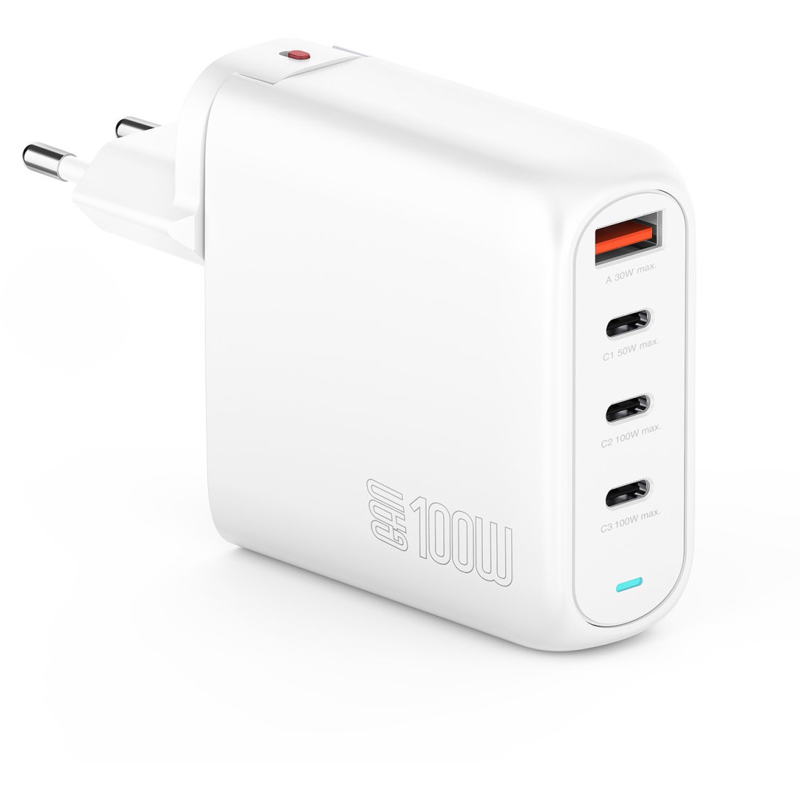4smarts Ladegert GaN Flex Pro 100W 3 USB-C+1 USB-A. Travel