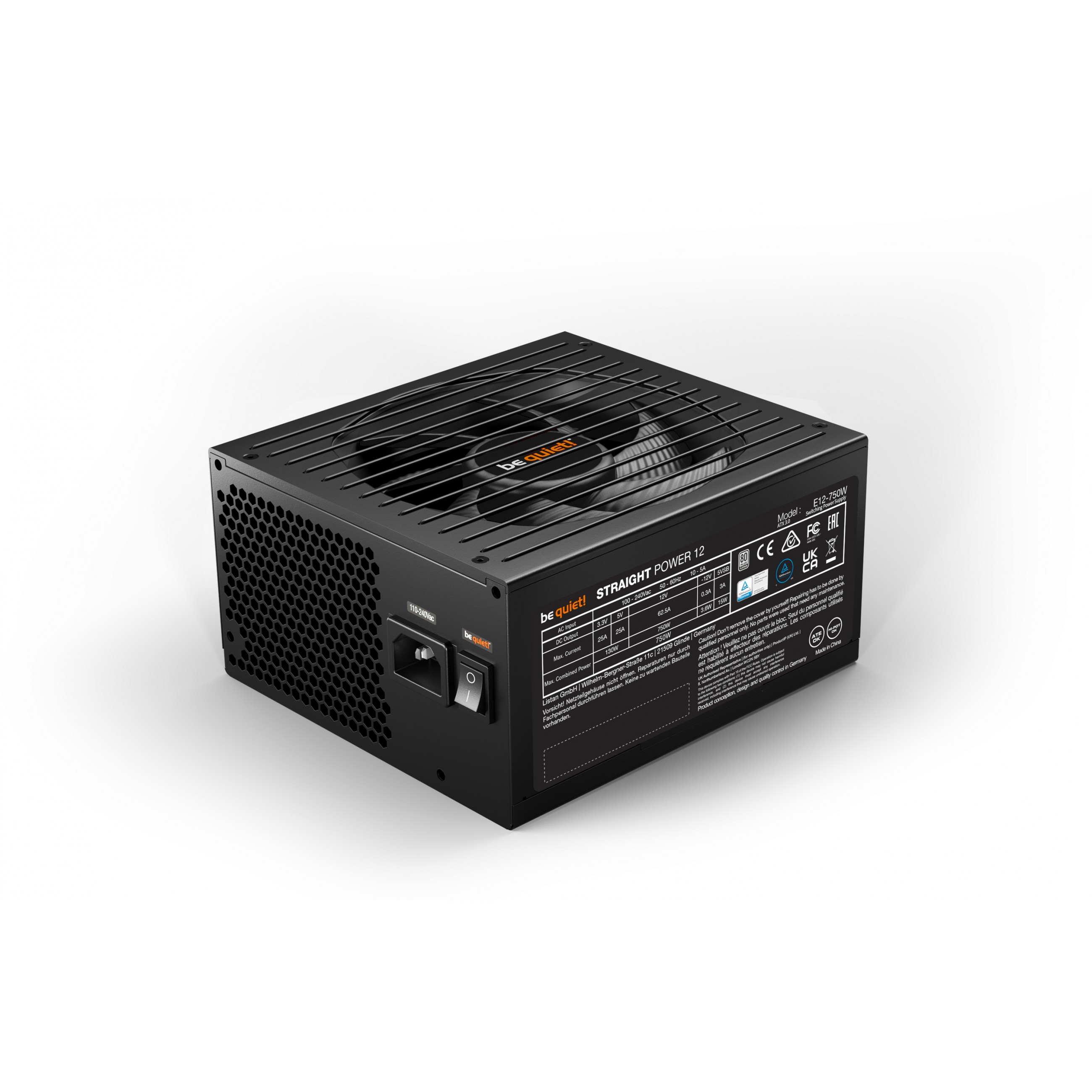 be quiet! Netzteil Straight Power 12 750W Modular  80+ Plat.
