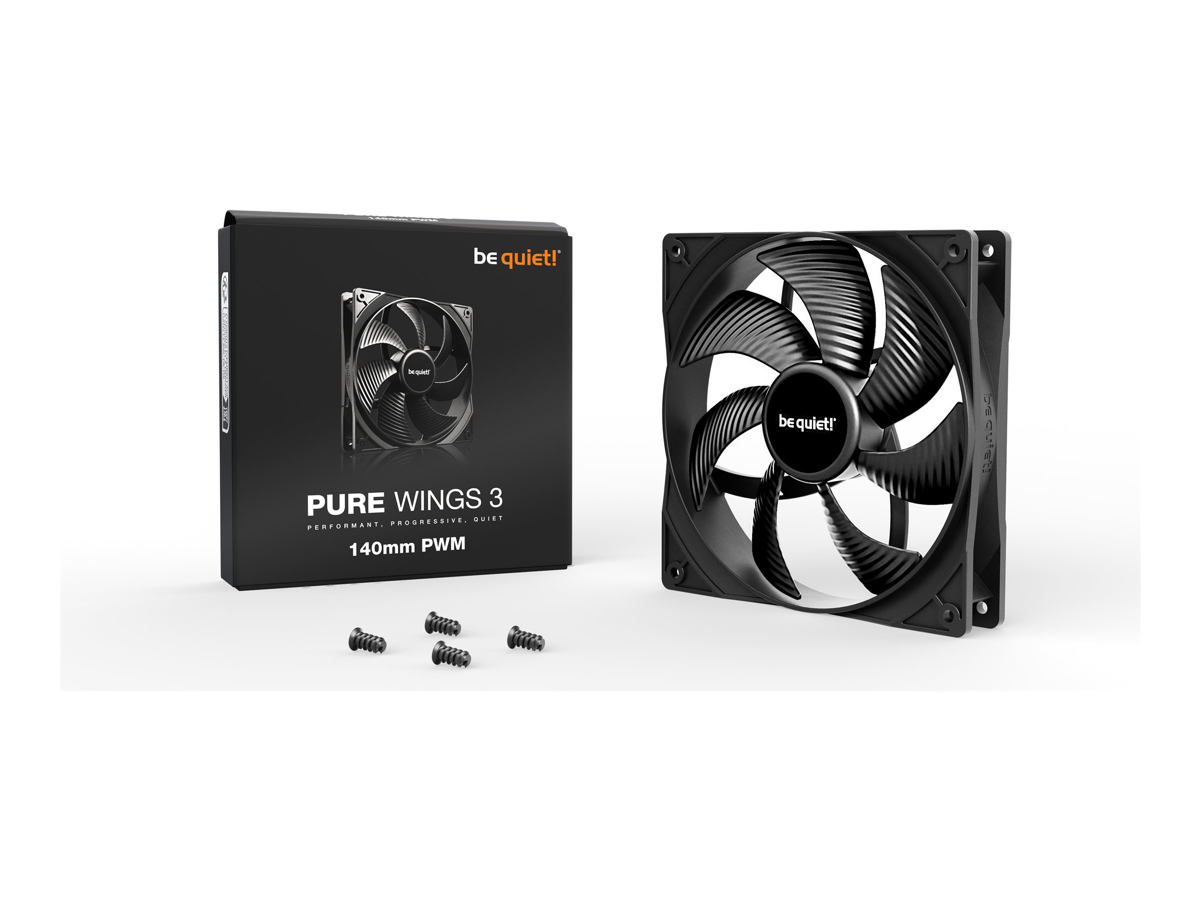 be quiet! Pure Wings 3 140mm PWM Computergehäuse Ventilator 14 cm Schwarz 1 Stück(e)