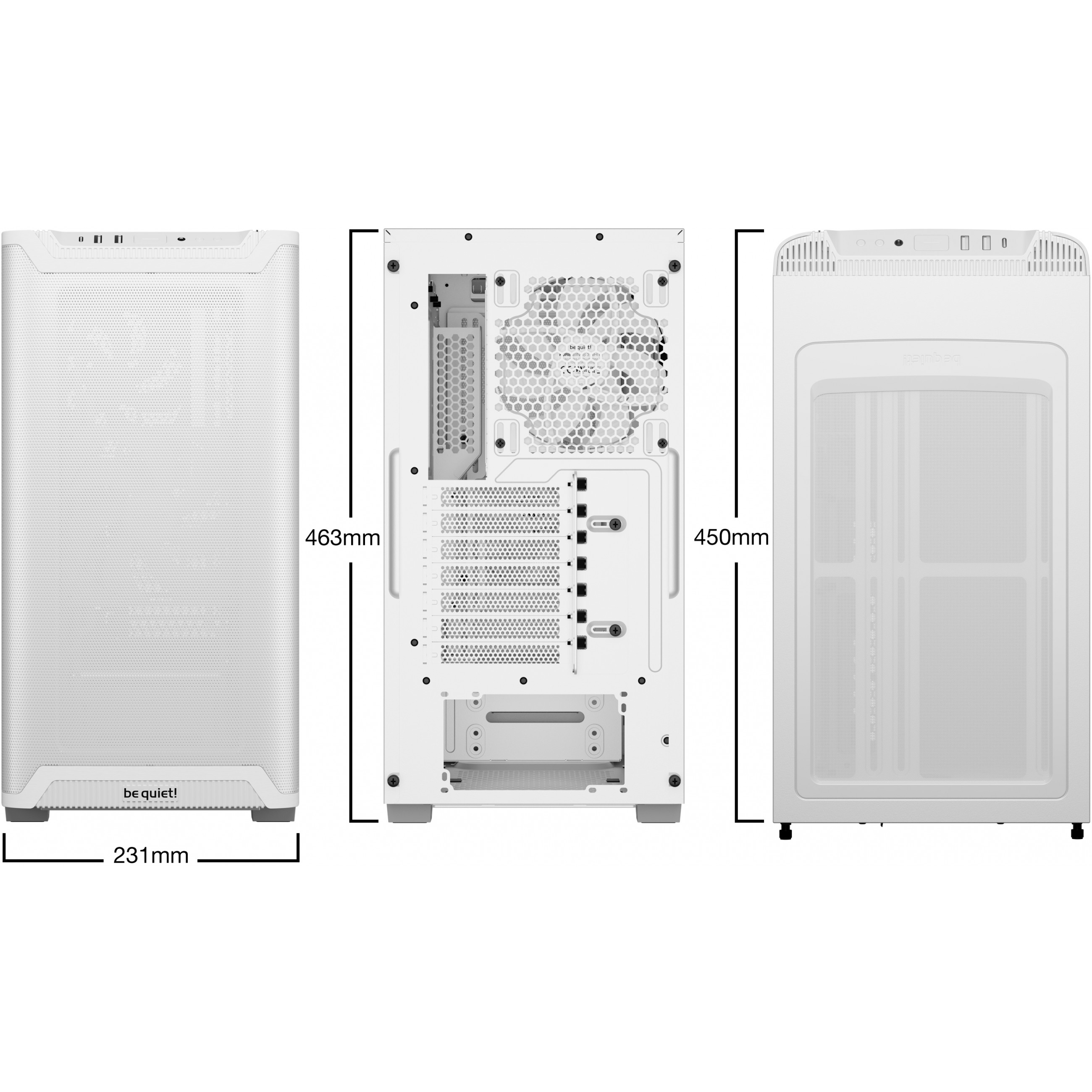 be quiet! PURE BASE 501 Airflow White