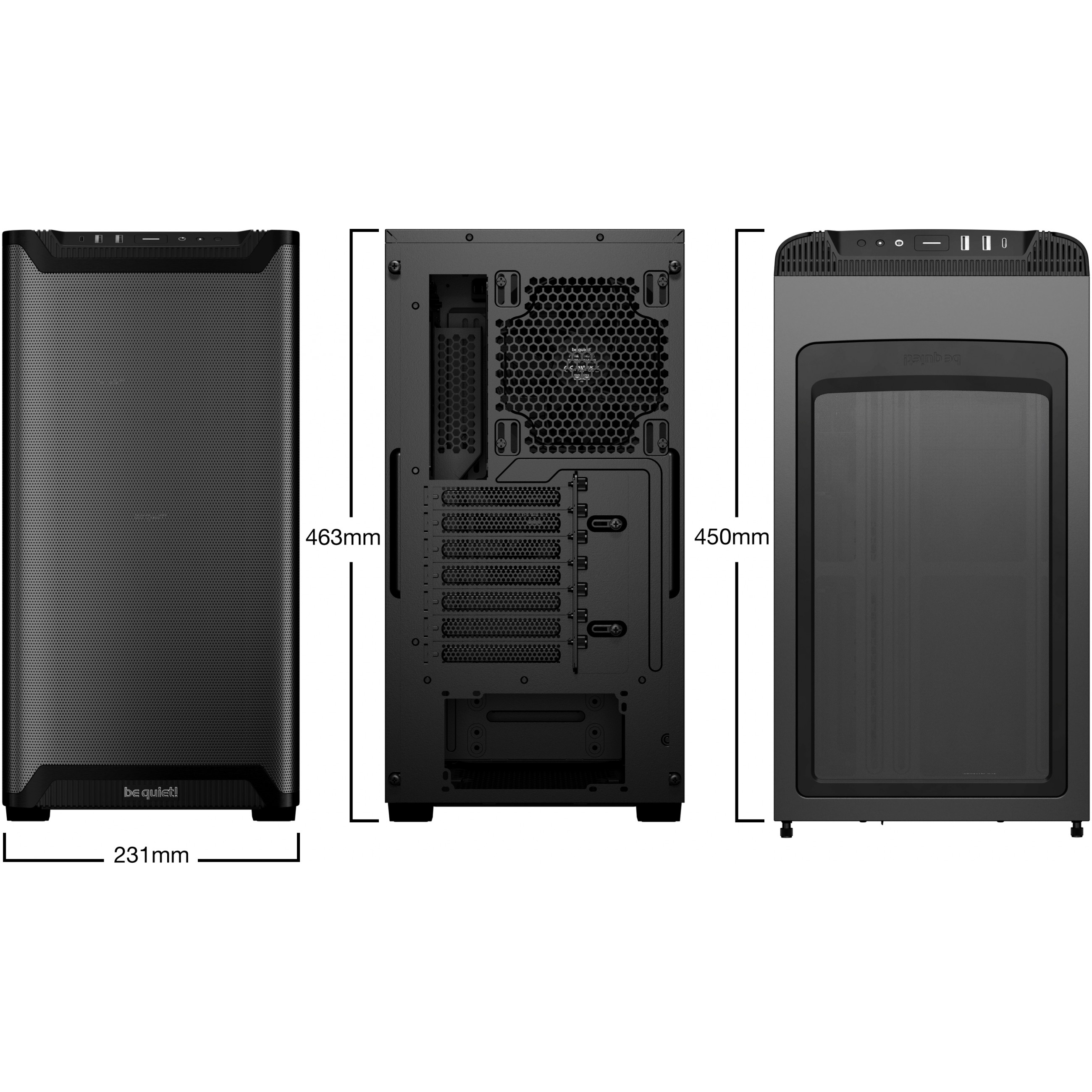 be quiet! PURE BASE 501 Airflow Window Black