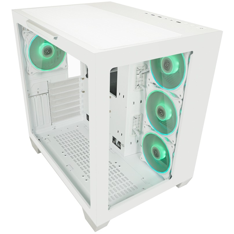 LC-Power Geh Midi Gaming 807W-ON Stormwatch_X,Weiß,4 Lüfter
