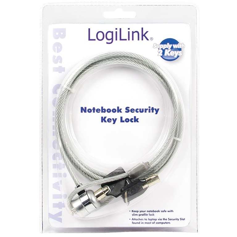 Logilink Notebookschloss Diebstahlsicherung 1,5 m