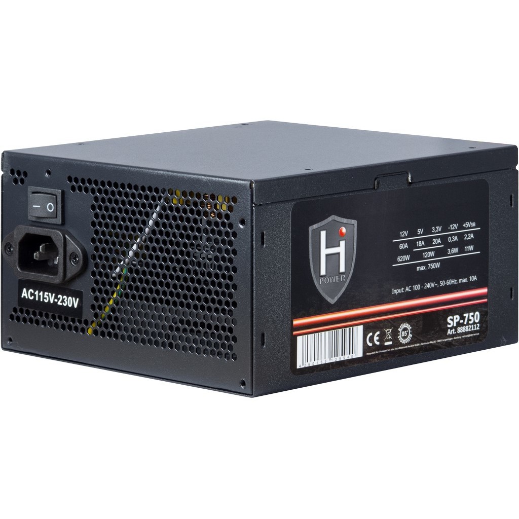 Inter-Tech Netzteil 750W HIPOWER SP-750 1X 140mm Lüfter retail
