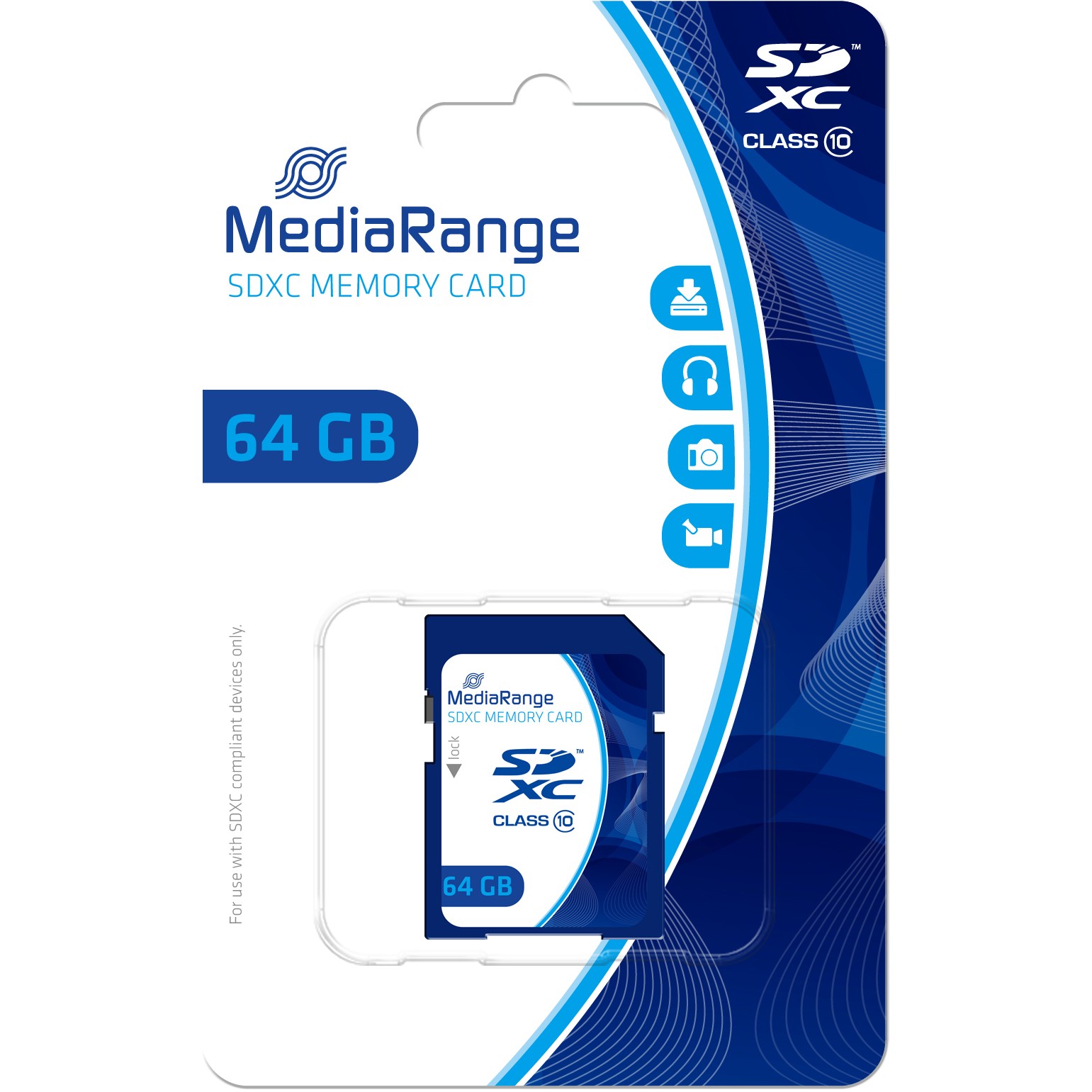 MediaRange SD Card 64GB SDXC CL.10