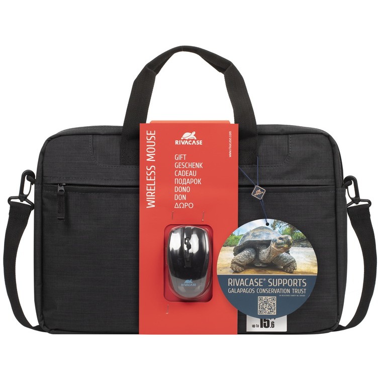 Riva NB Tasche   Regent Wireless Mouse 15,6    schwarz 8038