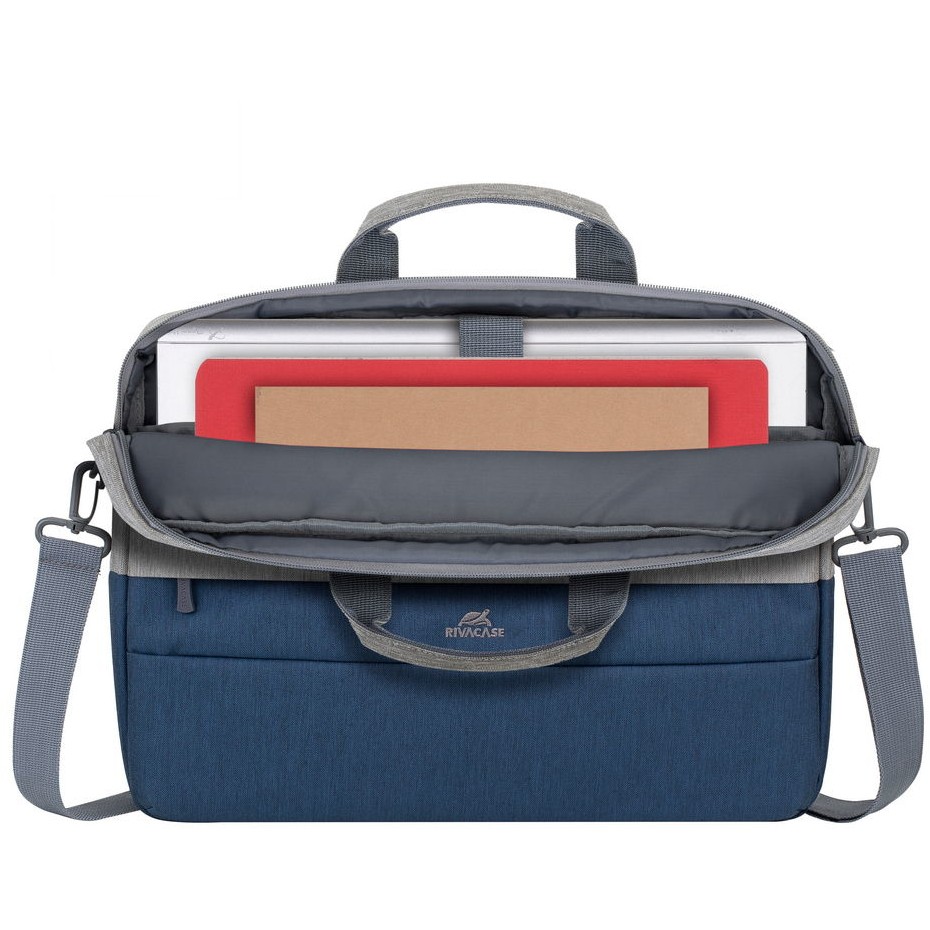 Riva NB Tasche   Prater        15,6      grau/blau    7532
