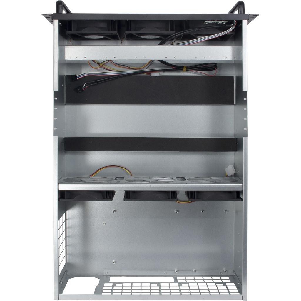 Inter-Tech Mining-Rack 4W2 4HE 6 x 120 mm Lüfter