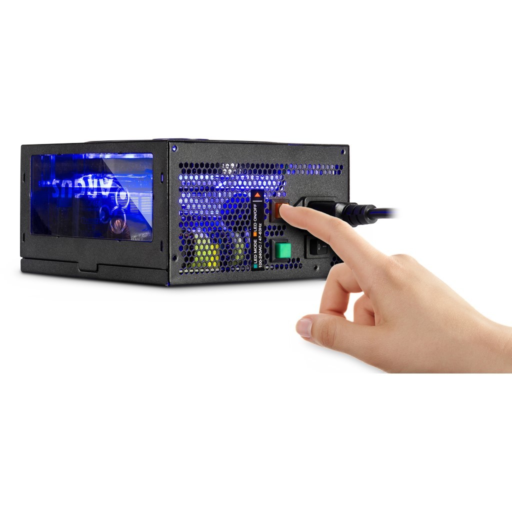 Inter-Tech Netzteil 650W Argus RGB-650CM II 140mm Lüfter retail