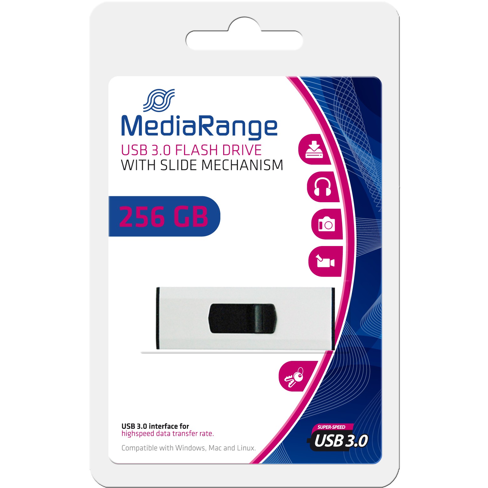 MediaRange USB-Stick USB 3.0 SuperSpeed   256GB