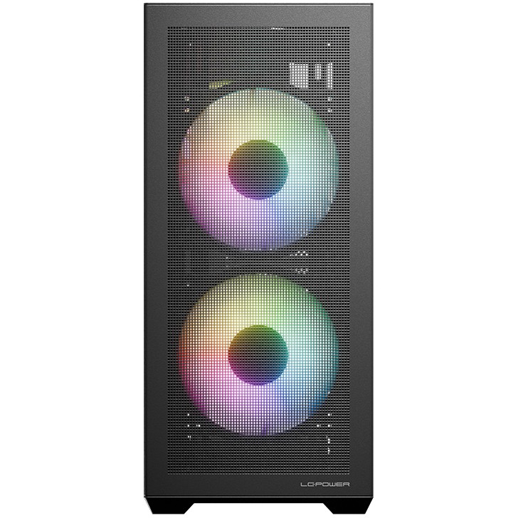 LC-Power Geh Midi ATX Gaming 717B - Meshwork_L Dark - o.N.
