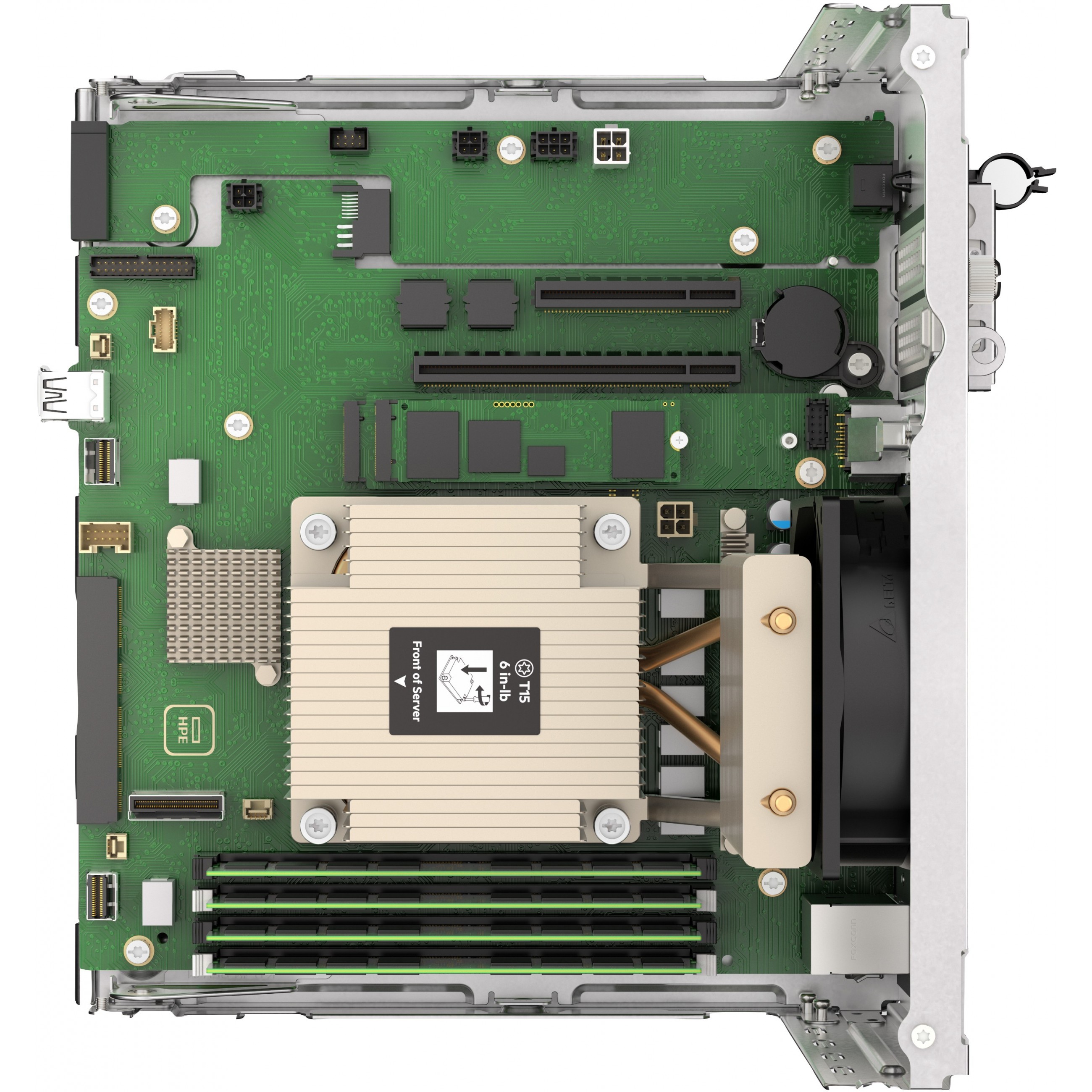 HPE ProLiant MicroServer Gen11 G7400 2c 16GB-U 4LFF-NHP 1TB HDD 180W Ext PS EMEA Cmp Module server