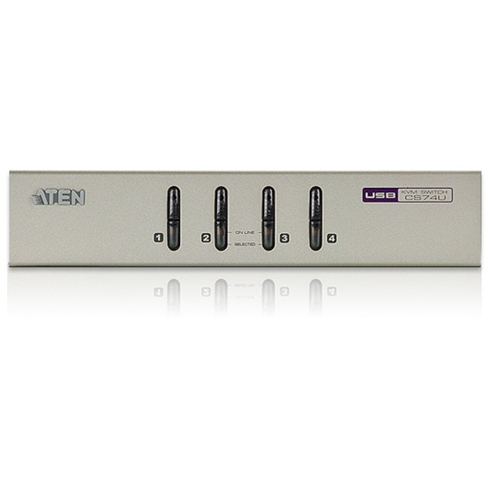 ATEN CS74U 4 Port USB-KVM-Switch, Audio