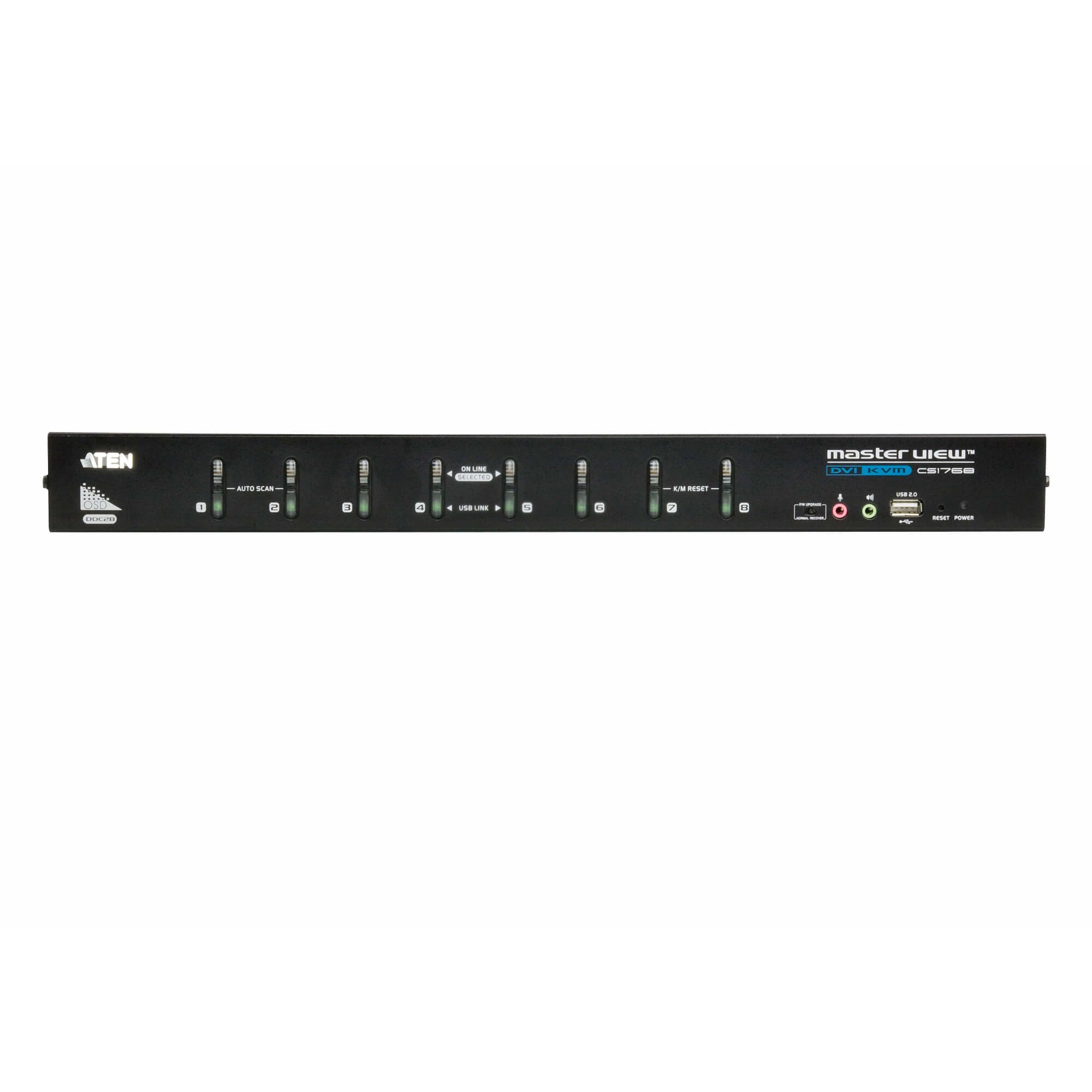 ATEN CS1768 KVM Switch DVI, USB, Audio, 8 Ports