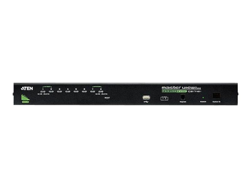 ATEN CS1708A KVM Switch VGA, PS/2-USB, USB-Peripherie Port, 8 Ports