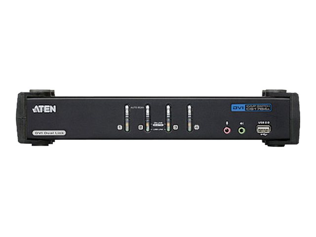 ATEN CS1784A KVM Switch Dual-Link DVI, USB, Audio, 4 Ports
