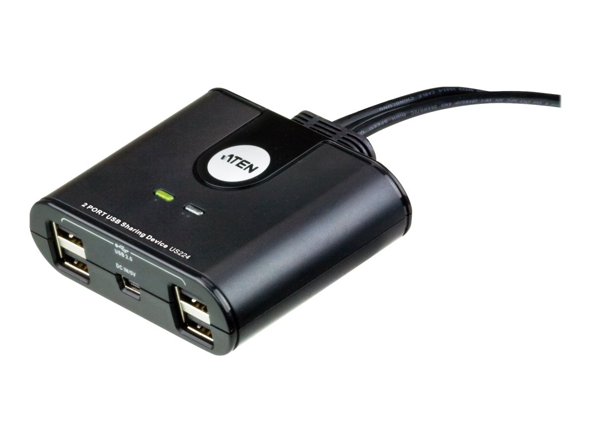 ATEN US224 USB 2.0-Peripheriegeräte-Switch mit 2 Ports