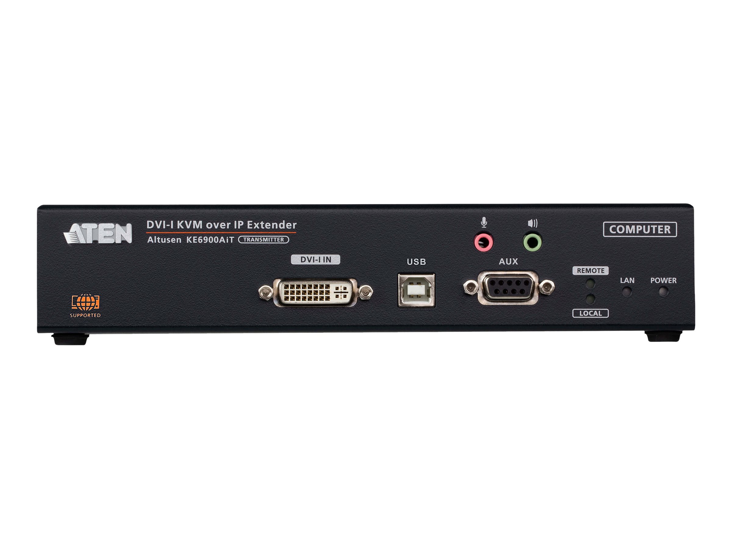 ATEN KE6900AIT Full HD DVI KVM Over IP Extender Transmitter mit Internetzugang