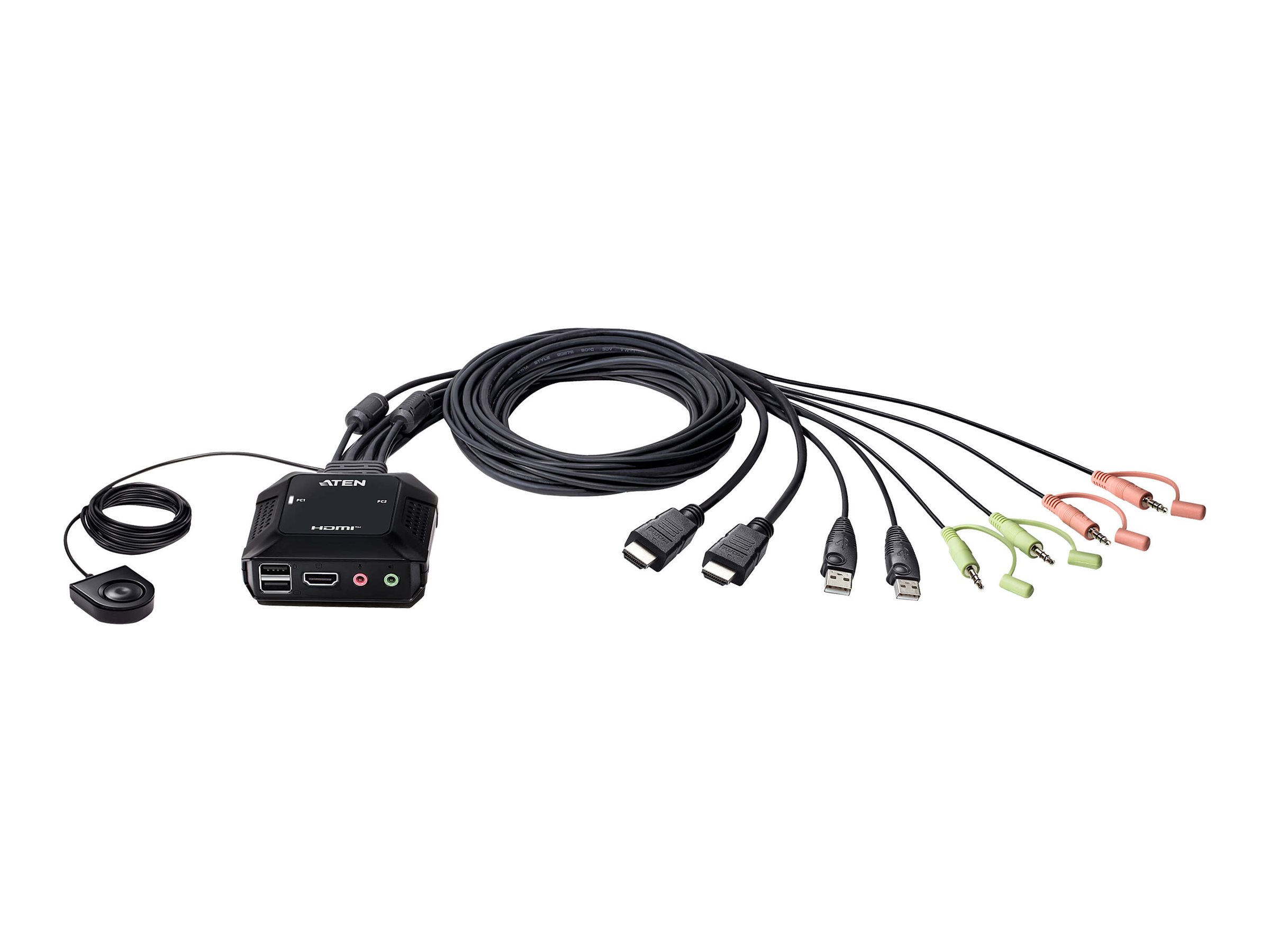 ATEN CS22H 2-Port USB 4K HDMI KVM Switch