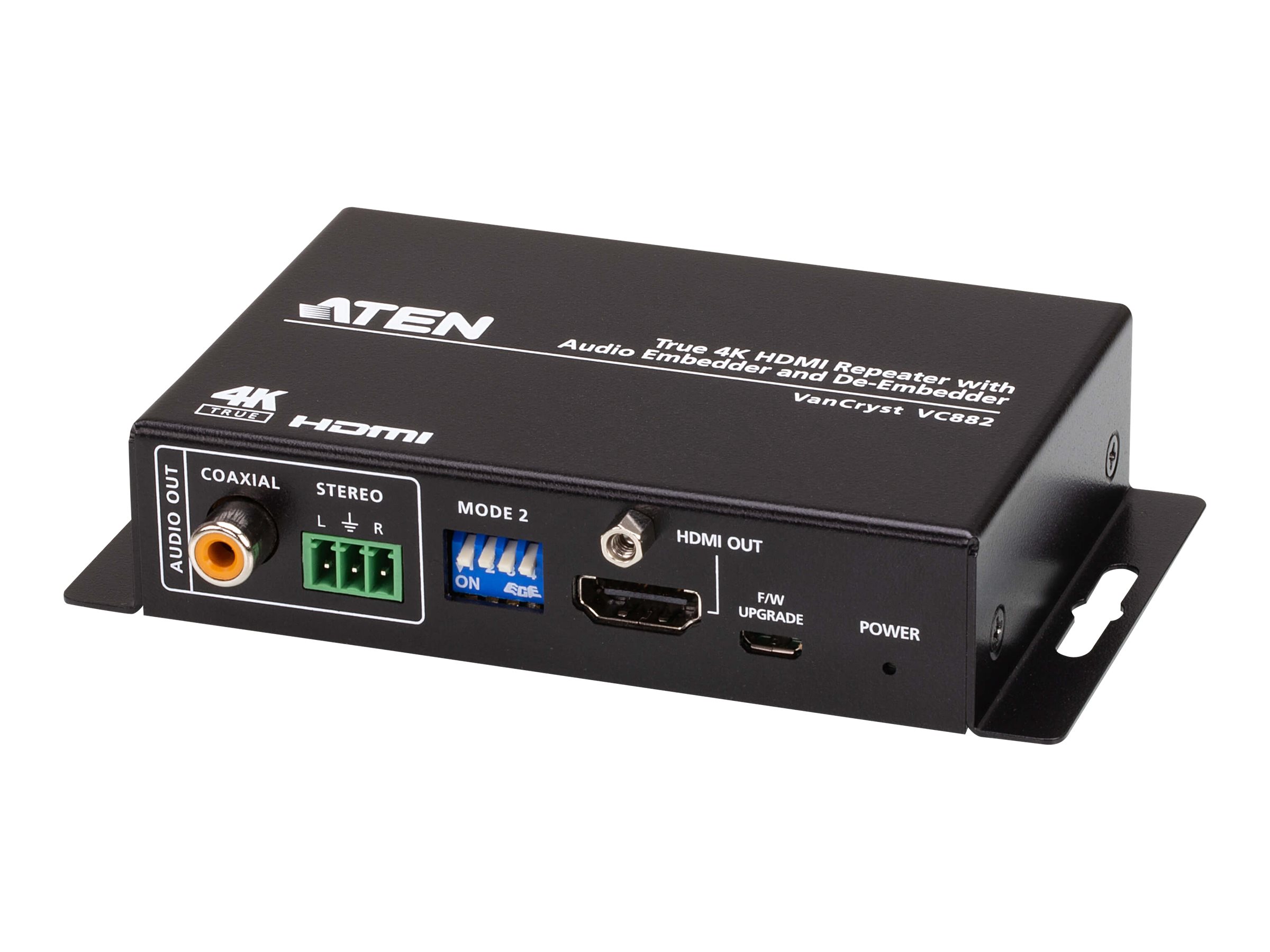 ATEN VC882 True 4K HDMI Repeater mit Audio Embedder und De-Embedder
