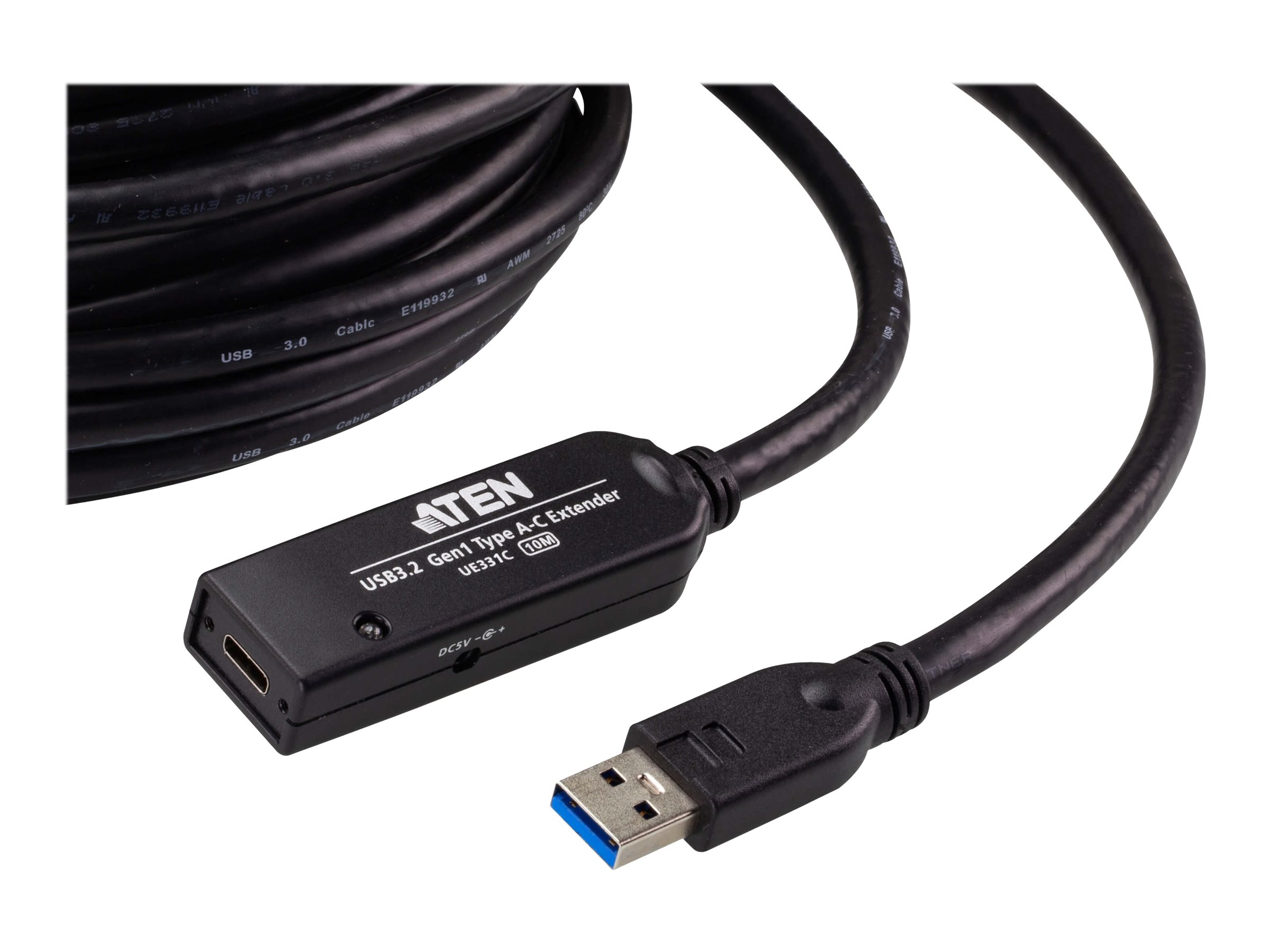 ATEN UE331C USB-A 3.2 Gen1zu USB-C Extender Kabel 10m