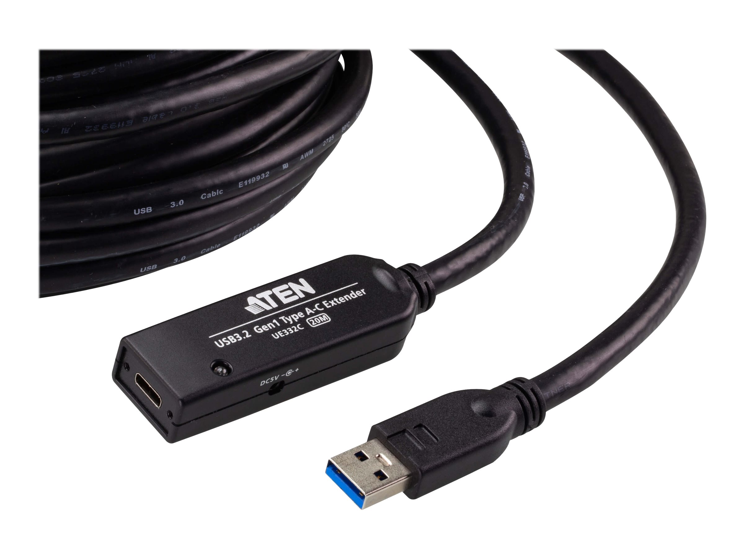 ATEN UE332C USB-A 3.2 Gen1zu USB-C Extender Kabel 20m
