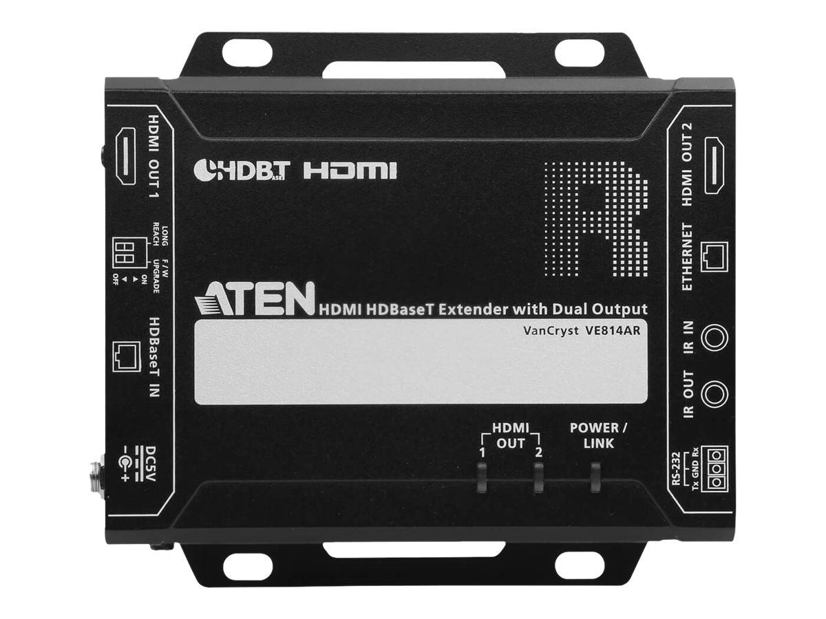 ATEN VE814AR HDMI HDBaseT Empfänger mit zwei Ausgängen (4K bei 100 m)