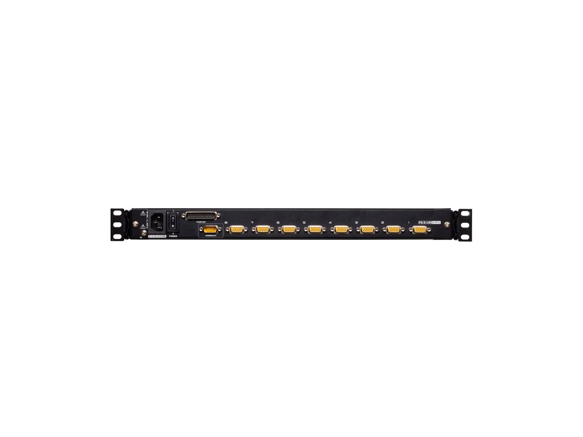 ATEN CL5708MW 43cm wide LCD KVM Switch, USB-PS/2,VGA, 8 Port, DE-Layout