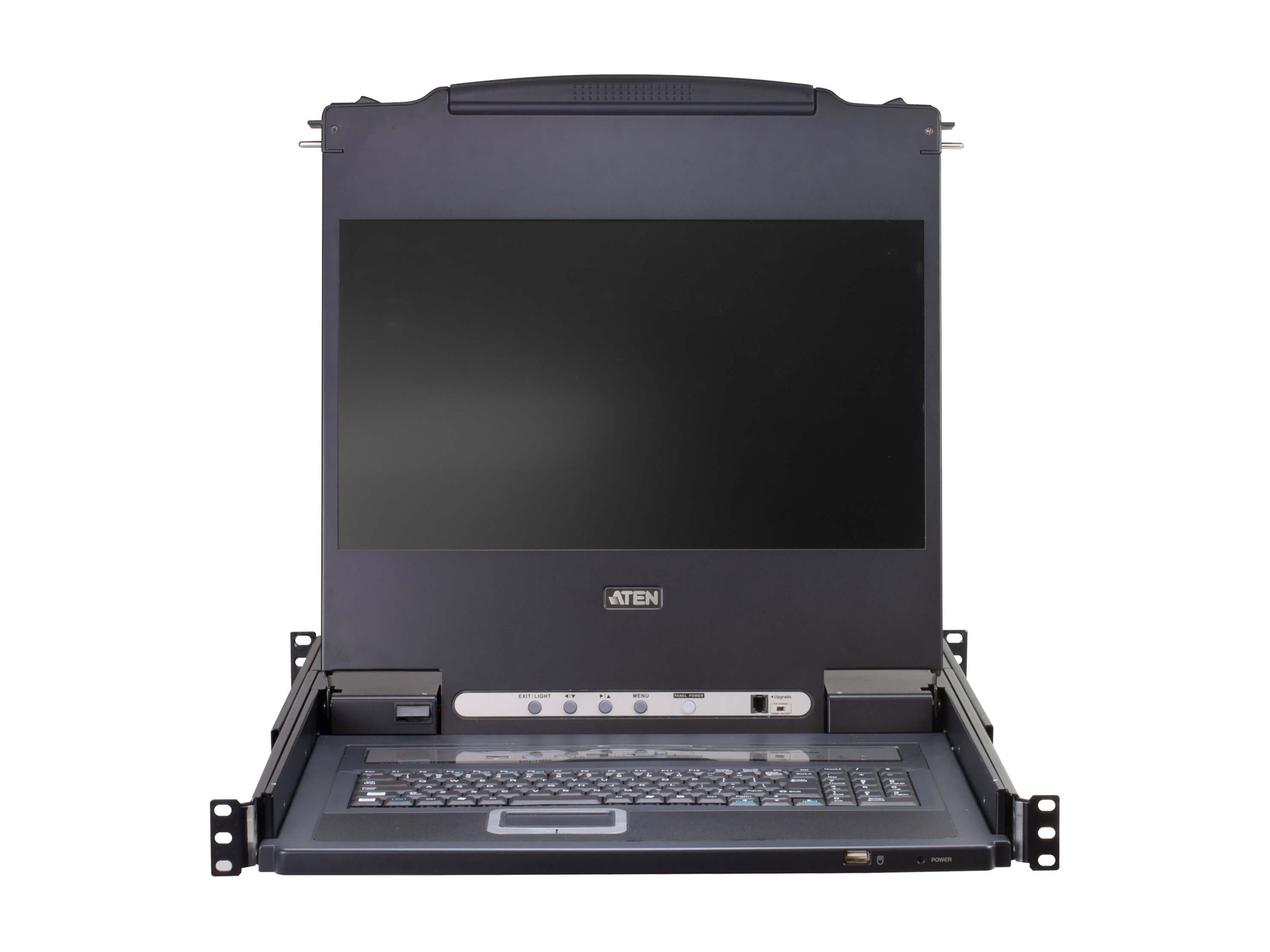 ATEN CL5708MW 43cm wide LCD KVM Switch, USB-PS/2,VGA, 8 Port, FR-Layout