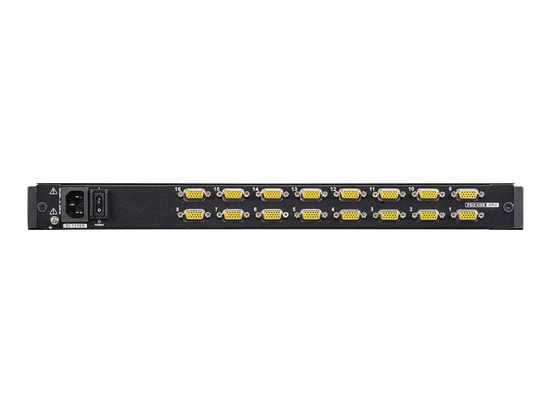 ATEN CL1316N KVM-Switch, 48cm TFT, VGA, PS/2-USB, 16 Port, FR-Layout