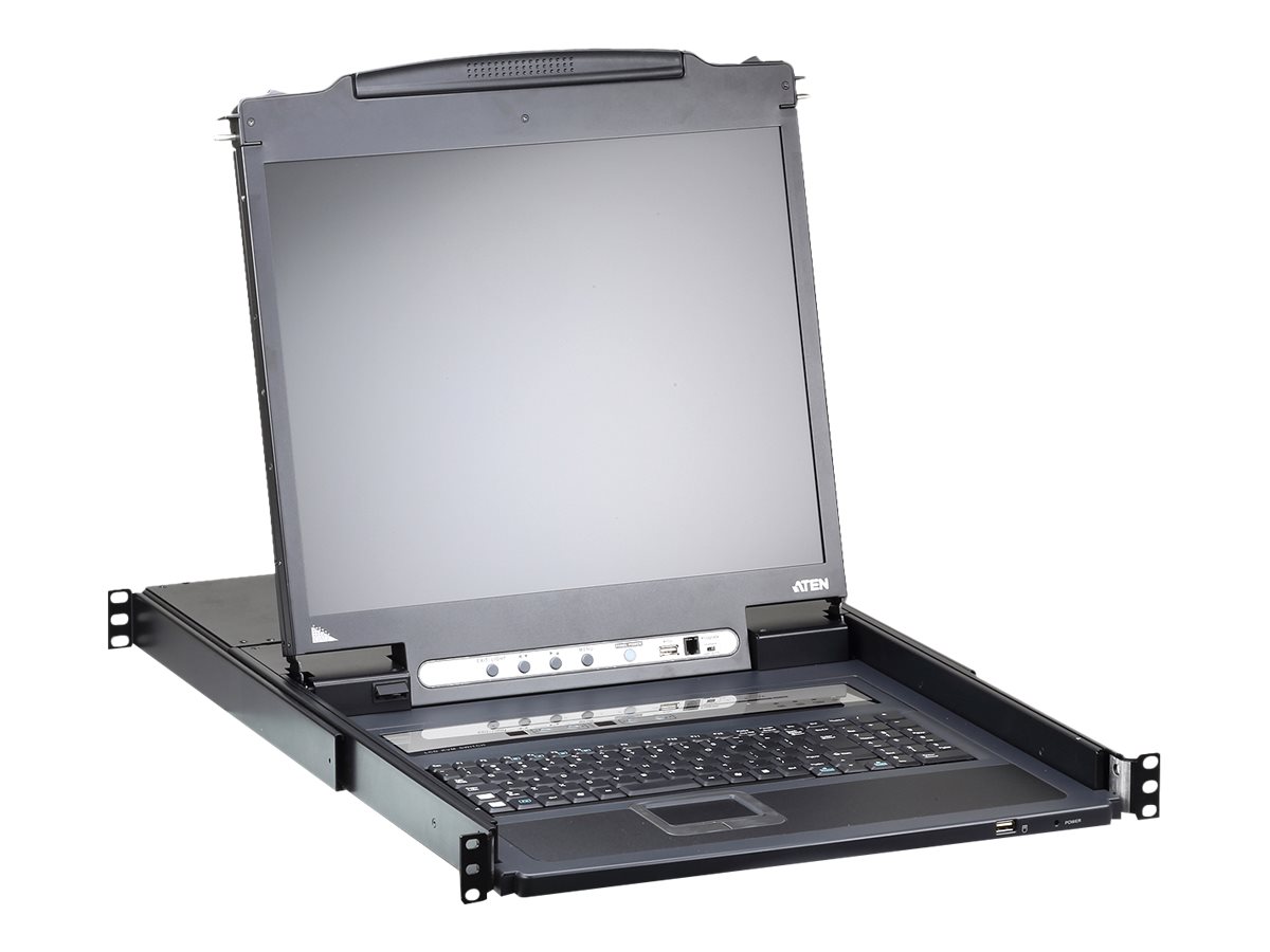 ATEN CL5708iM LCD KVM Switch Over IP, USB-PS/2,VGA , 8-Ports, DE-Layout