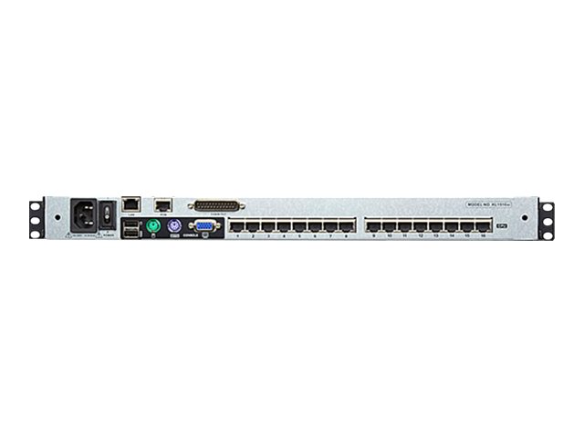 ATEN KL1516AiM KVM Over-IP Switch, 43cm TFT, VGA, PS/2-USB über Kat 5, 16 Ports, DE-Layout