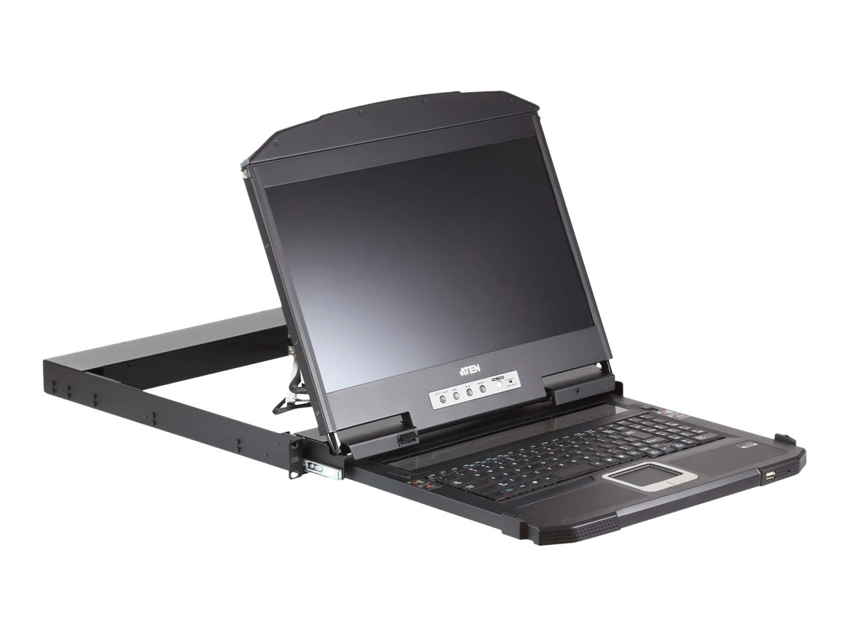 ATEN CL3800NW KVM-Konsole USB HDMI DVI VGA Dual Rail, DE-Layout