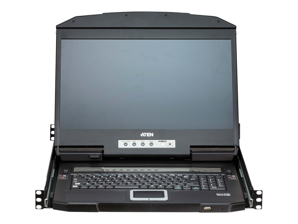 ATEN CL3884NW 4-Port Multi-View Dual Rail WideSceen LCD KVM, DE-Layout