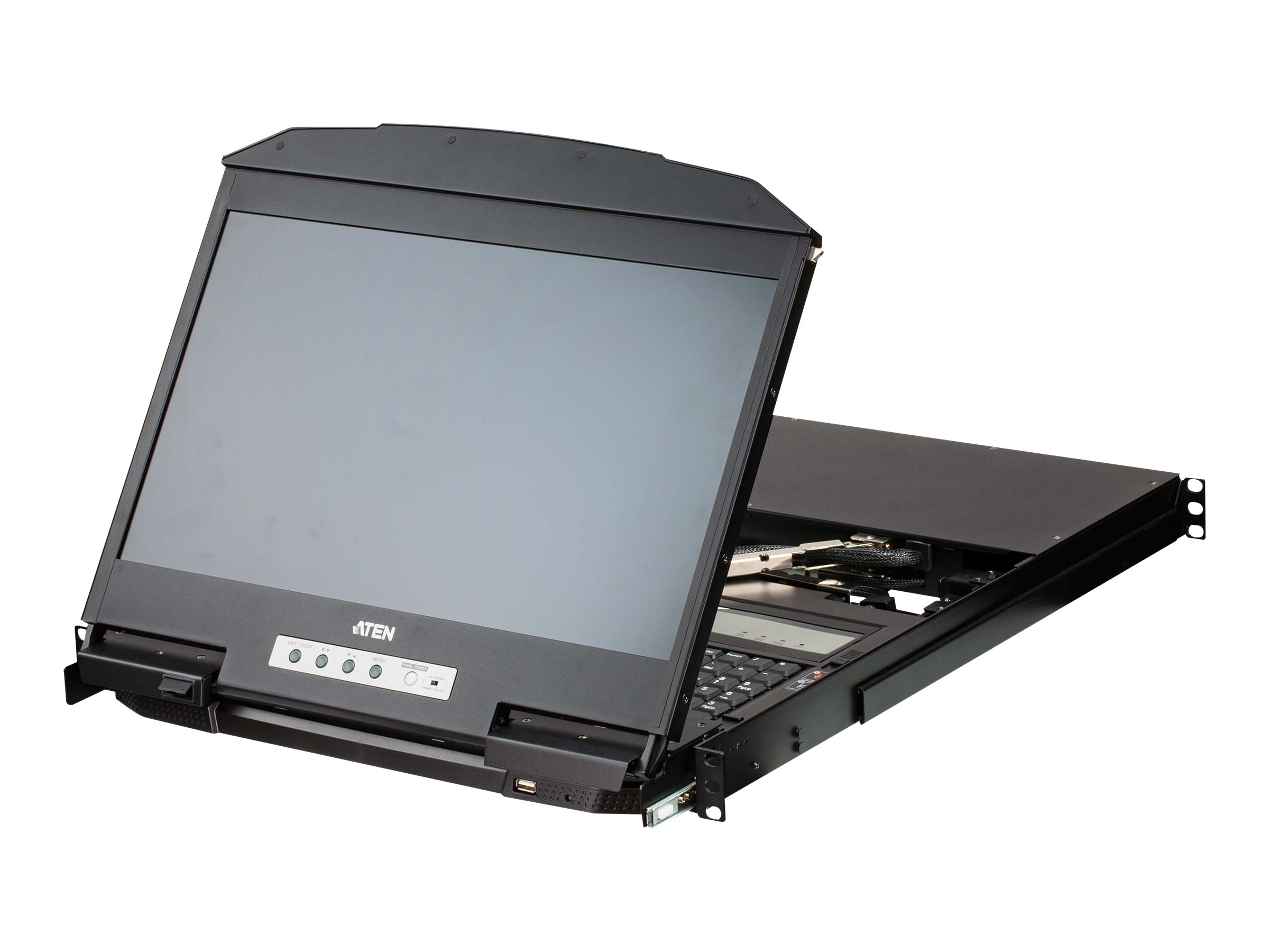 ATEN CL3884NW 4-Port Multi-View Dual Rail WideSceen LCD KVM, DE-Layout