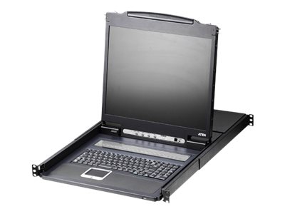 ATEN CL1308N KVM-Switch, 48cm TFT, VGA, PS/2-USB, 8 Port, IT-Layout