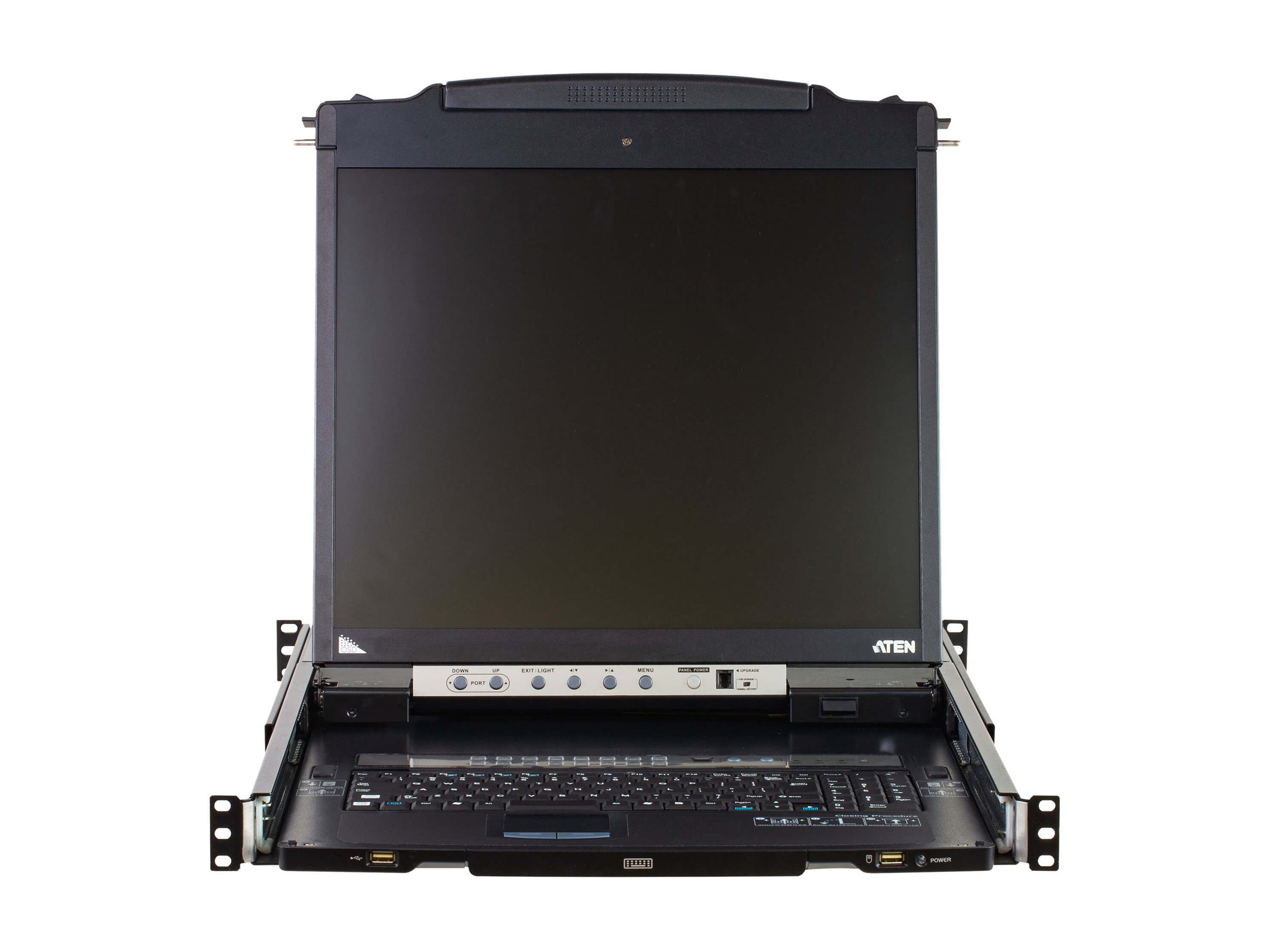 ATEN CL5816N 48cm-LCD KVM Switch USB-PS/2,VGA, 16 Port, IT-Layout