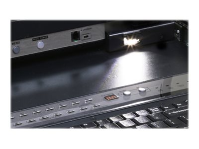 ATEN KL1516AN KVM-Switch, 48cm TFT, VGA, PS/2-USB über Kat 5, 16 Port, ES-Layout