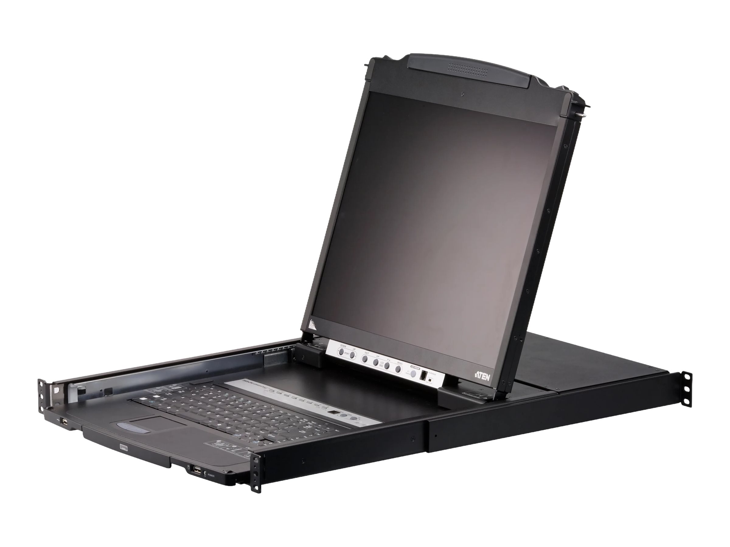ATEN CL3108NX KVM-Switch, 18,5Zoll TFT, VGA, PS/2-USB, 8 Port, ES-Layout