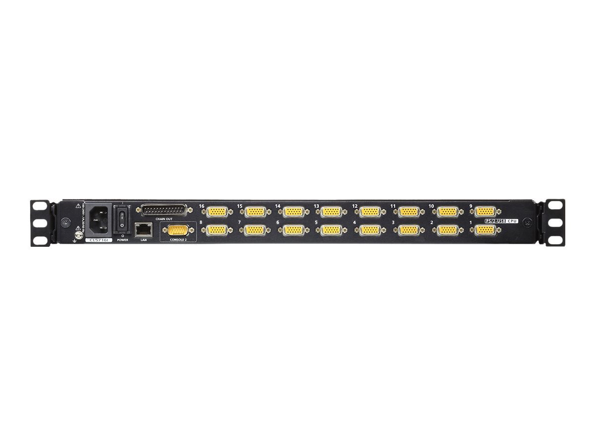 ATEN CL5716iM LCD KVM Switch Over IP, USB-PS/2, VGA, 16-Ports, UK-Layout