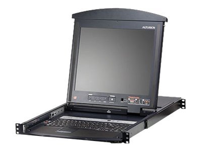 ATEN KL1508AN KVM-Switch, 48cm TFT, VGA, PS/2-USB über Kat 5, 8 Port, UK-Layout
