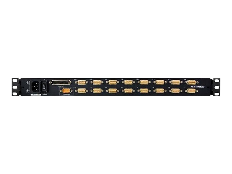ATEN CL5716M 43cm-LCD KVM Switch, USB-PS/2, VGA, 16 Ports, US-Layout