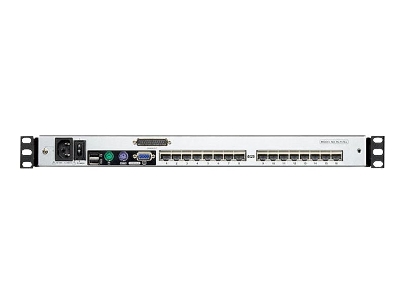 ATEN KL1516AN KVM-Switch, 48cm TFT, VGA, PS/2-USB über Kat 5, 16 Port, US-Layout
