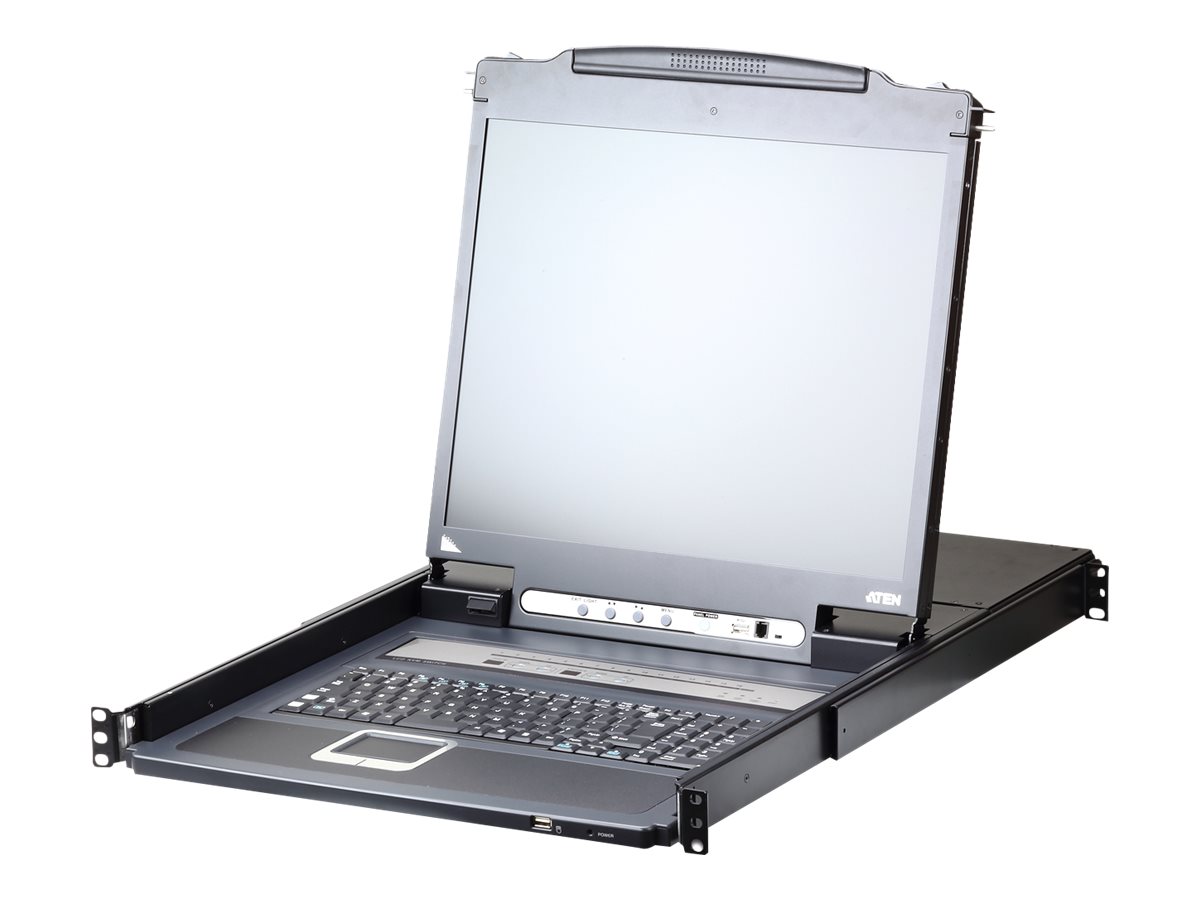 ATEN CL5716iM LCD KVM Switch Over IP, USB-PS/2, VGA, 16-Ports, CH-Layout